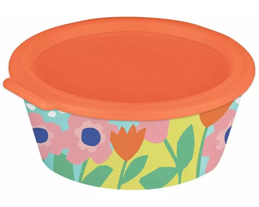 Koziol Schale Nora Box Blooms 18.8 cm, Sweet Blue/Strong Coral