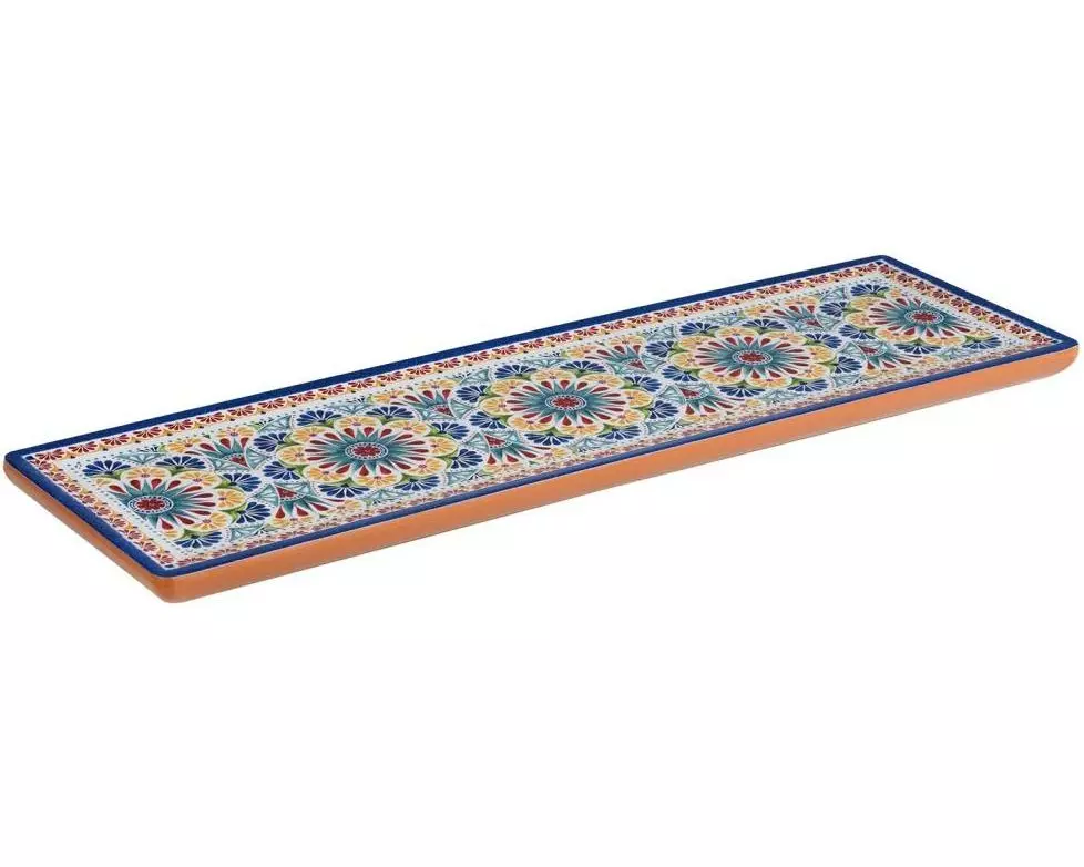 APS Servierplatte GN 2/4 Tablett ARABESQUE Blau/Mehrfarbig