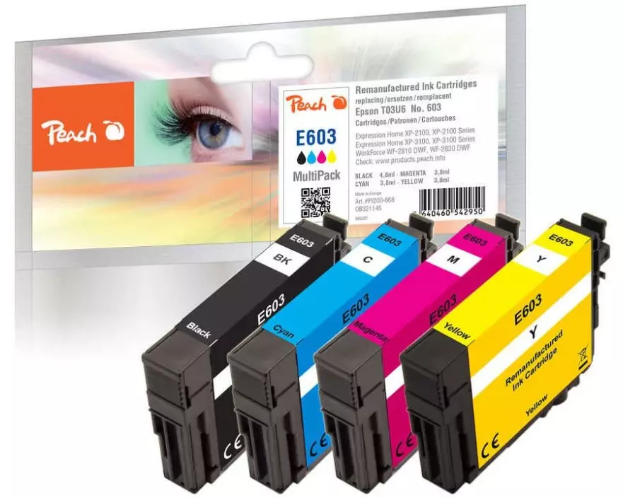 Peach Tinte Epson T03U6/ No. 603 BK/C/M/Y
