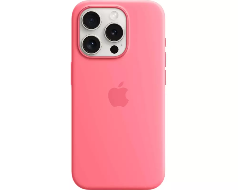 Apple iPhone 15 Pro Silicone Case with MagSafe - Pink