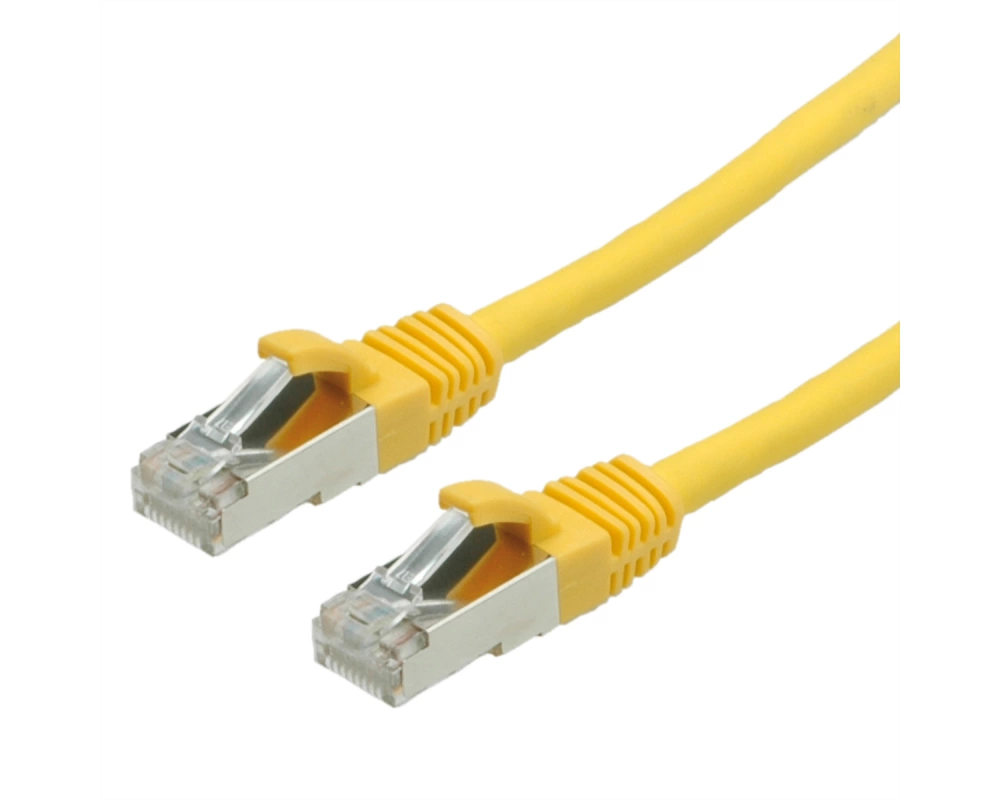 VALUE Patchkabel Cat.6 (Class E) S/FTP (PiMF), LSOH, gelb, 2 m
