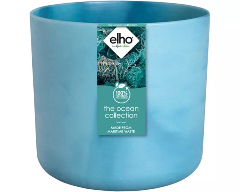 Elho Blumentopf The Ocean 6.9 l, Atlantikblau