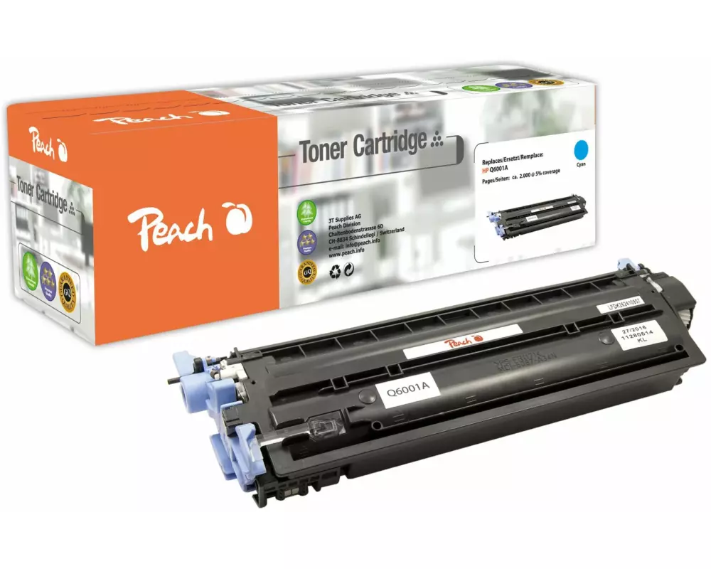 Peach Toner HP Nr. 124A (Q6001A) Cyan