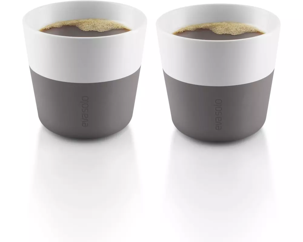 Eva Solo Kaffeebecher 230 ml, 2 Stück, Grau/Weiss
