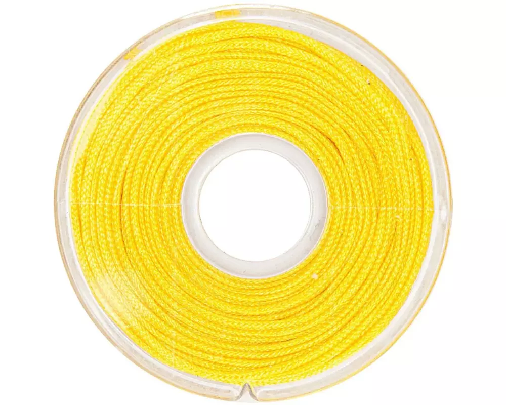 Rico Design Kordelband Makramee 1 mm x 10 m, Gelb