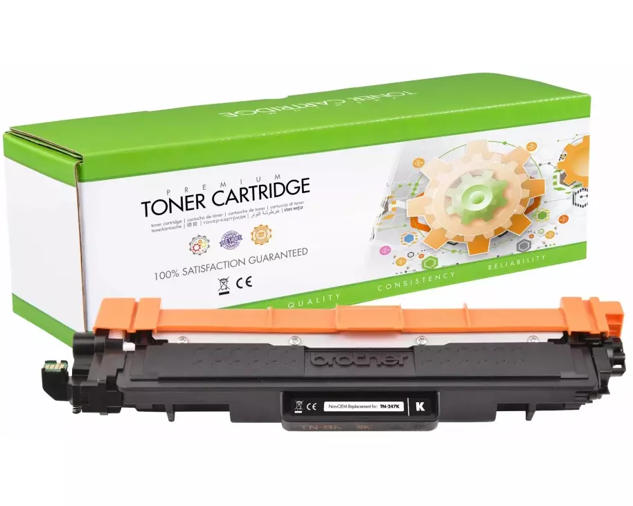 STATIC Toner cartridge compatible with Brother TN-247BK black remanufactured 3.000 pages