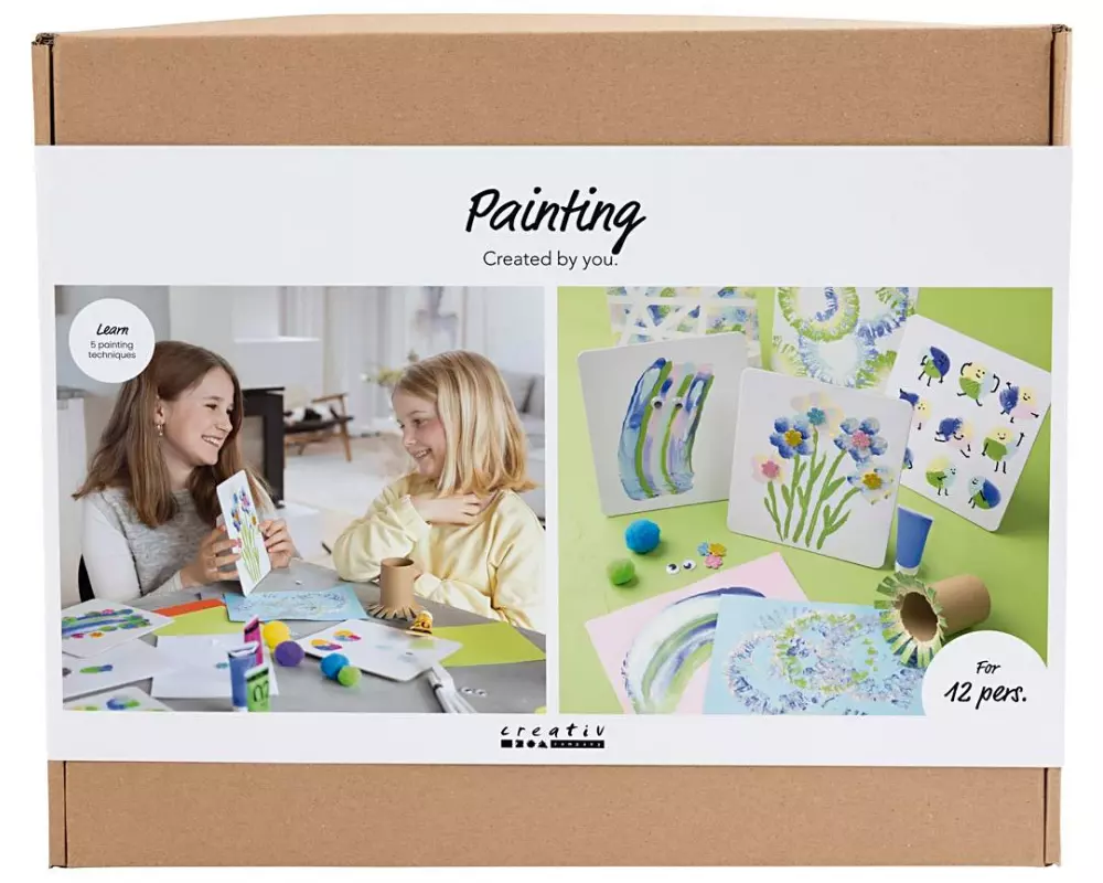 Creativ Company Bastelset Malen XL, Sortierte Farben