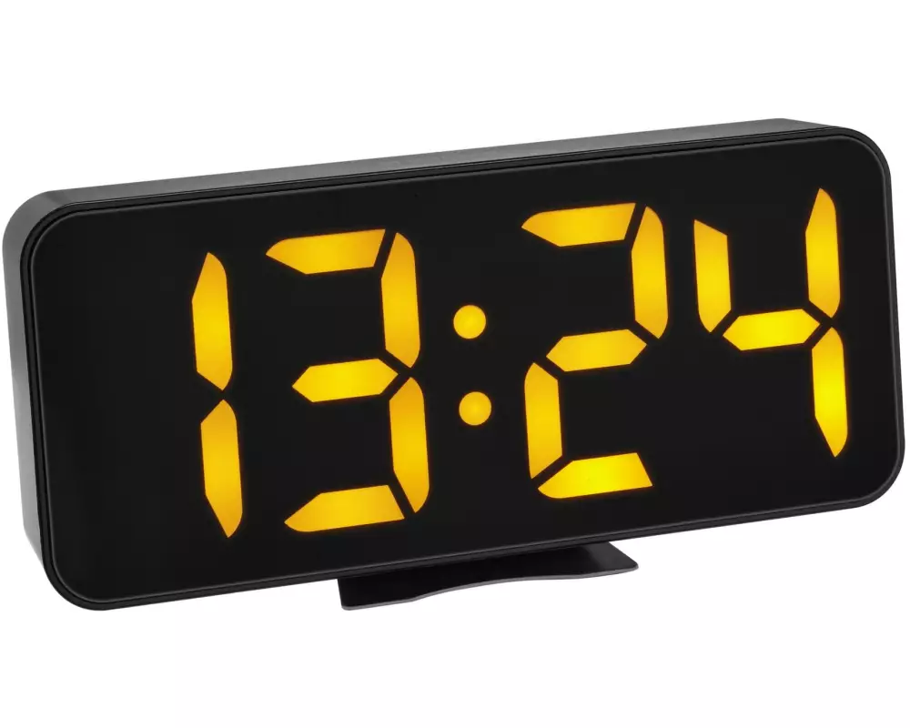TFA Dostmann Digitalwecker Schwarz/Gelb