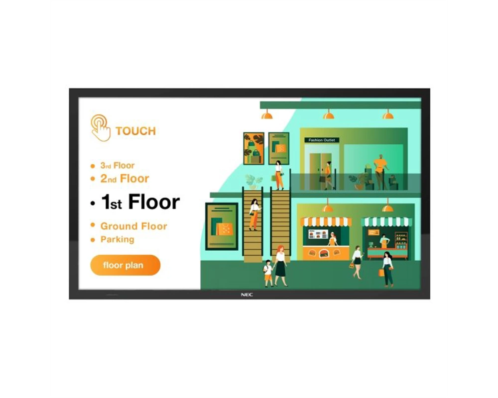 NEC Touch Display MultiSync M431 PCAP, 43", UHD, 24/7, 500cd/m²