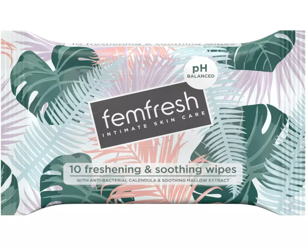 Femfresh Intimpflege Pocket wipe Intim-Pflegetücher 10 Stück