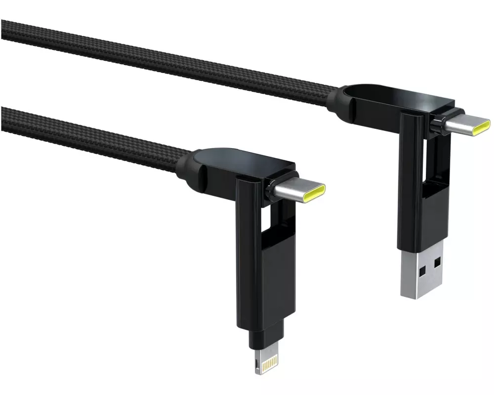 RollingSquare inCharge XL, 6in1, USB-A/-C, Micro-USB, Lightning 0.3 m