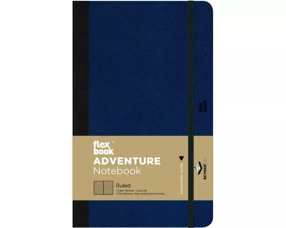 Flexbook Adventure Notebook 13 x 21 cm, Liniert, Royal Blue