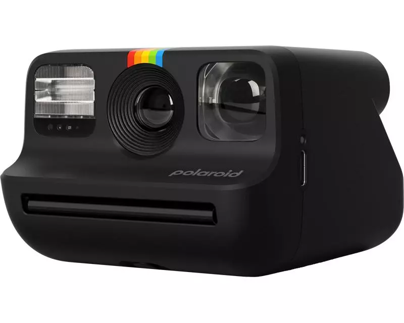 Polaroid Fotokamera Go Gen 2.0 Schwarz mit rotem Clip
