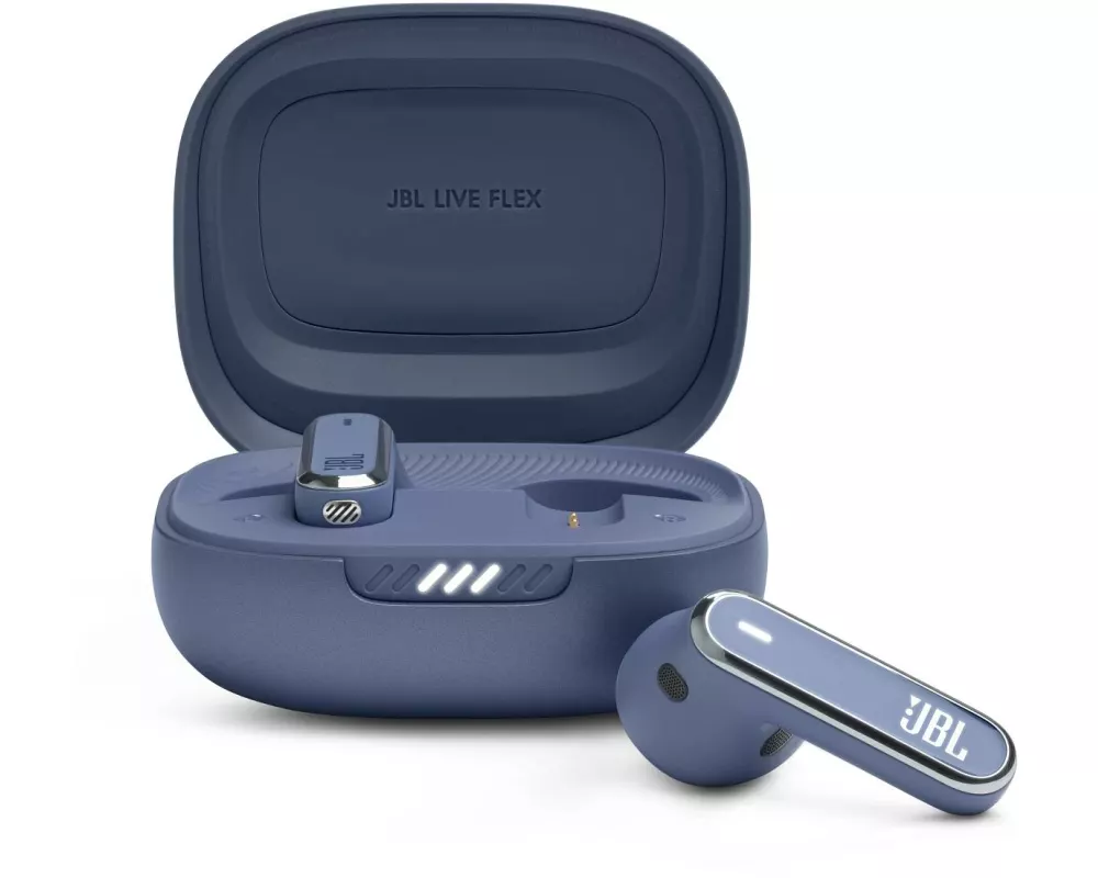 JBL True Wireless In-Ear-Kopfhörer LIVE FLEX Blau