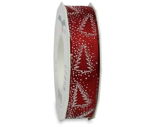 Pattberg Geschenkband Taos 25 mm x 20 m, Rubinrot