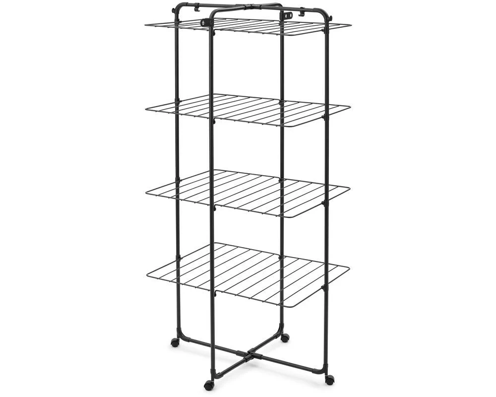 Brabantia Turmtrockner HangOn 30 m, Schwarz matt