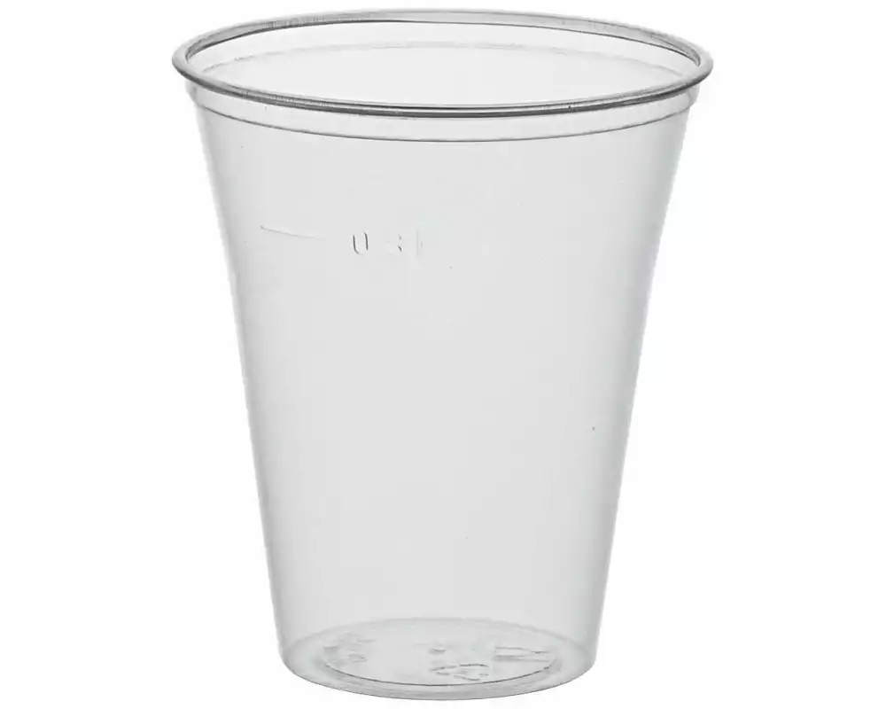 Papstar Einwegbecher 300 ml 75 Stück, Transparent