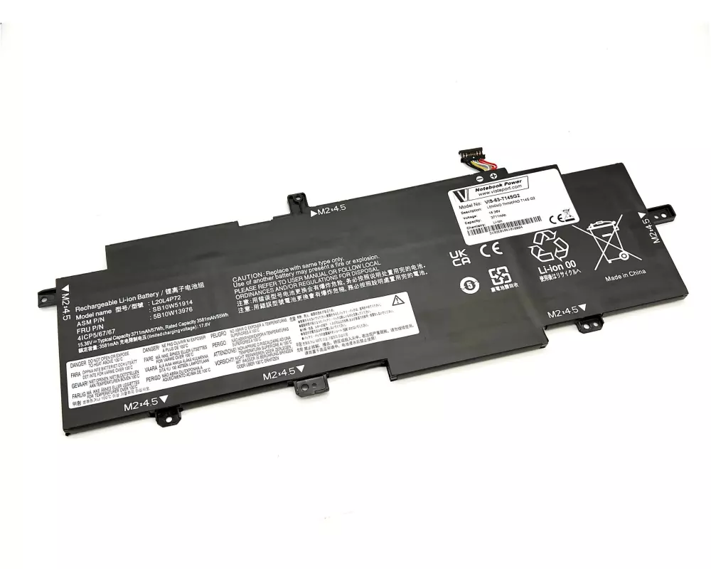 Vistaport Akku für Lenovo ThinkPad T14s Gen 2