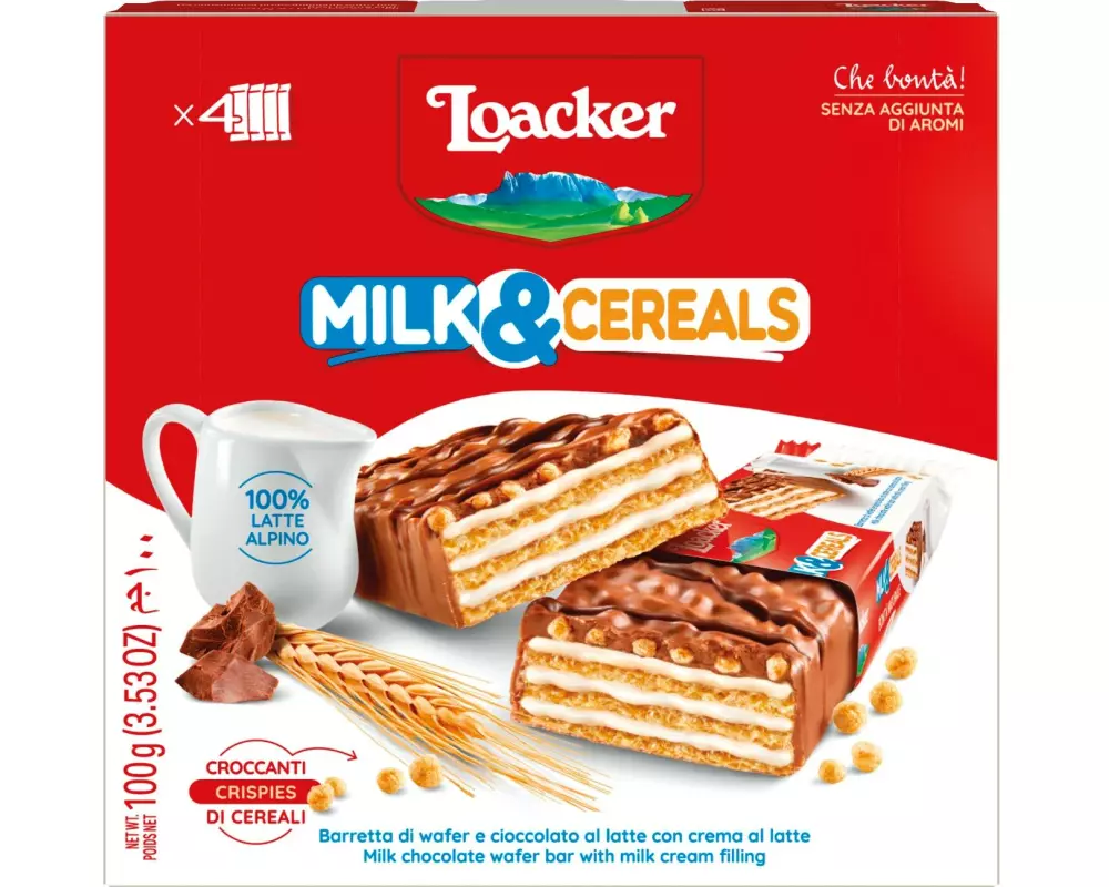 Loacker Riegel Milk&Cereals 100 g