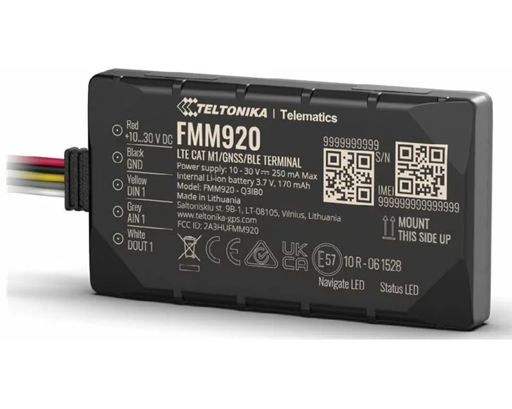 TELTONIKA TELEMATICS FMM920 4G LTE Cat 1 M1 Tracker