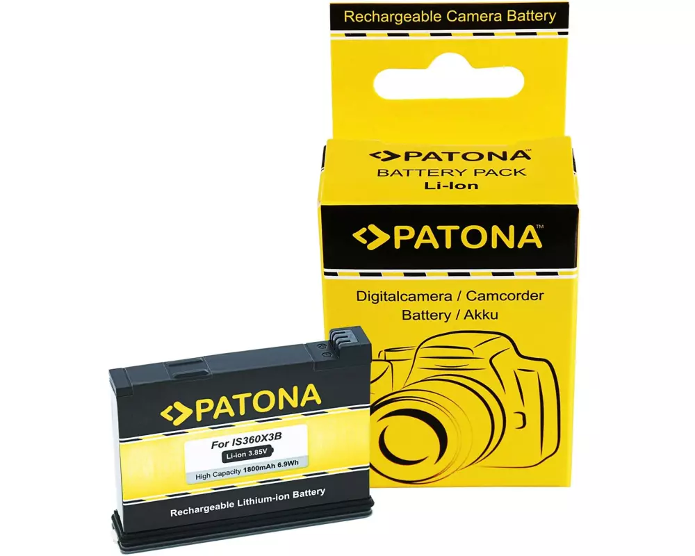 Patona Digitalkamera-Akku für Insta360 X3 CINAQBT/A