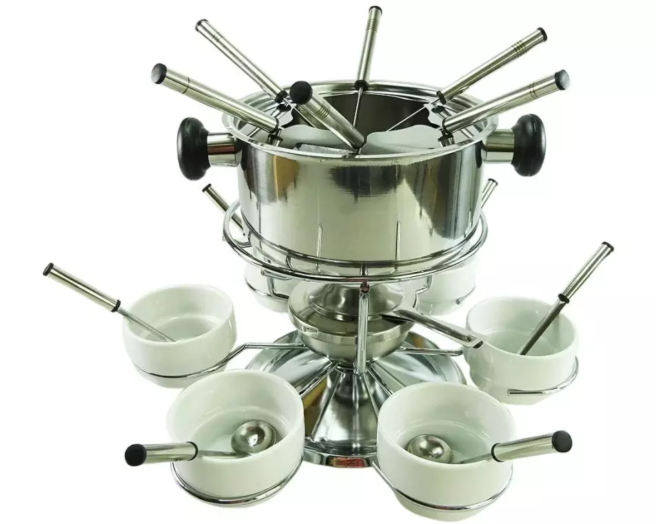 Rotel Fleischfondue-Set F0501 21 Teile, Silber