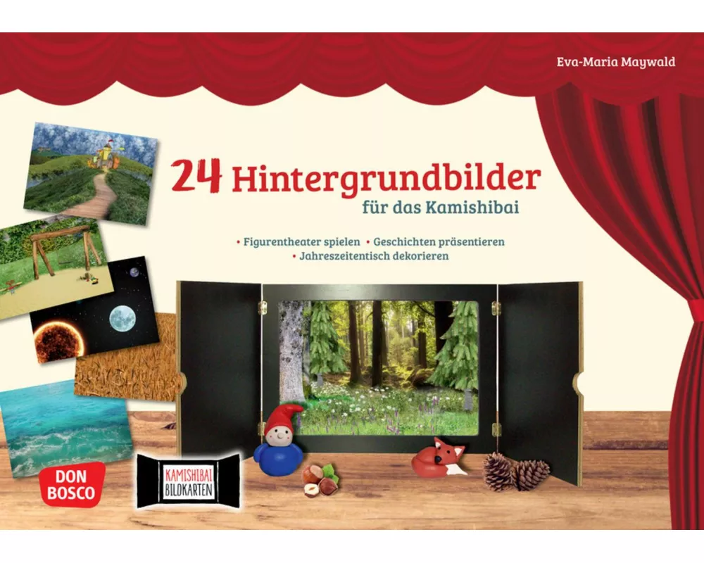 24 Hintergrundbilder für das Kamishibai
