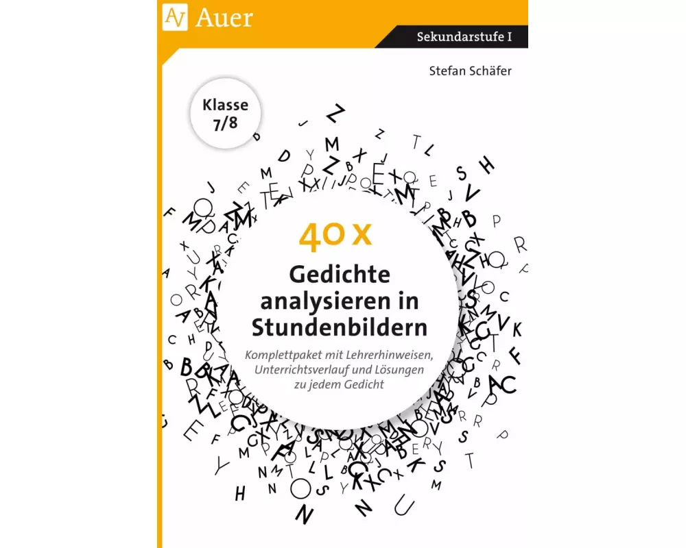 40 x Gedichte analysieren in Stundenbildern 7-8