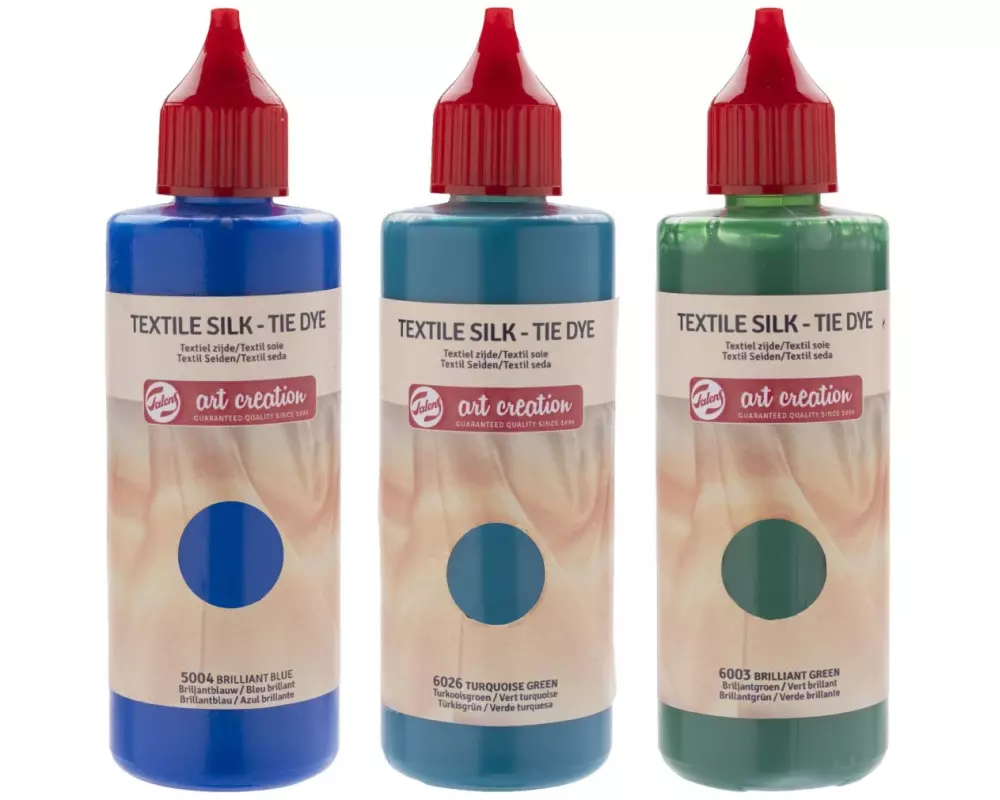 Talens Textilfarbe Set 3 x 85 ml, Blau
