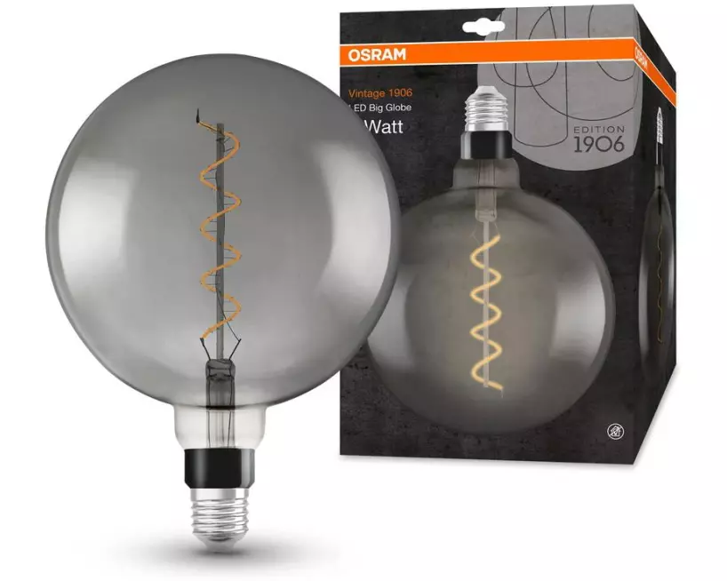 OSRAM Lampe Vintage 1906 Globe, 5W, E27 Warmweiss (WW)