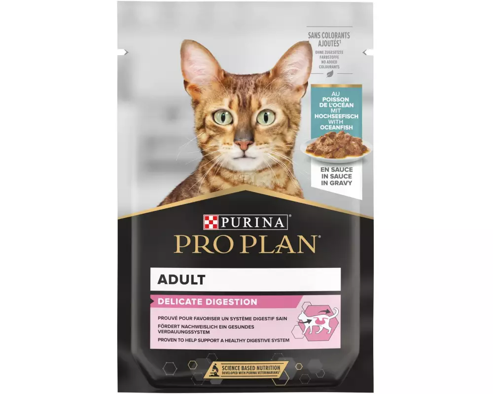 Purina Pro Plan Nassfutter Delicate Digestion Hochseefisch in Sosse, 85 g