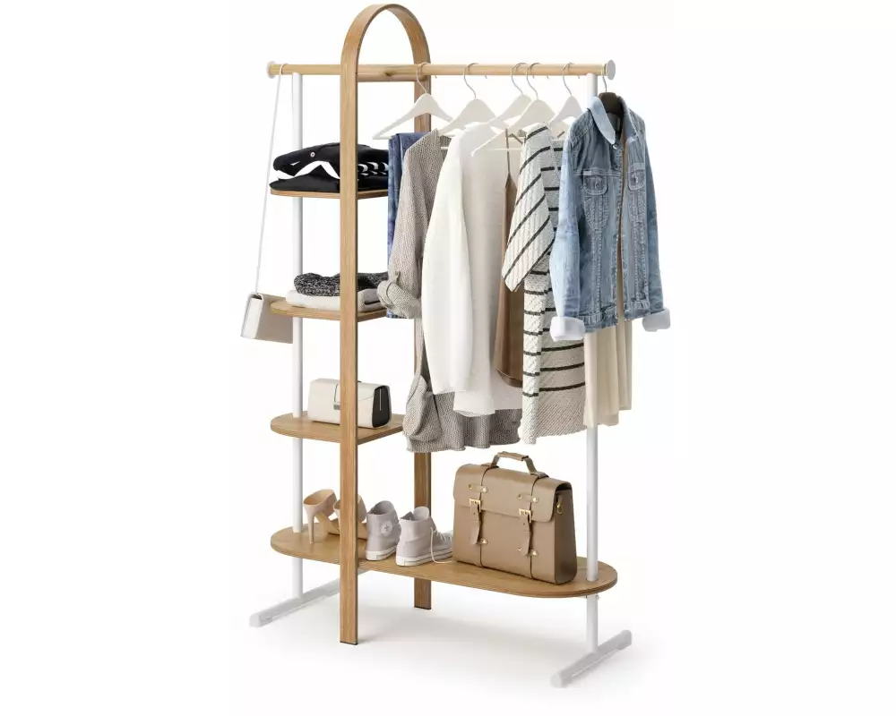 Umbra Garderobenständer Bellwood Nature/Weiss