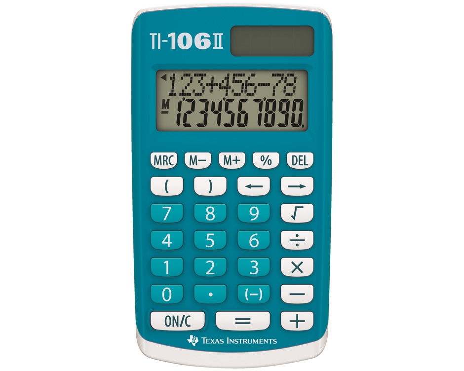 TEXAS INSTRUMENTS Schulrechner TI-106 II 10-stellig blau/weiss