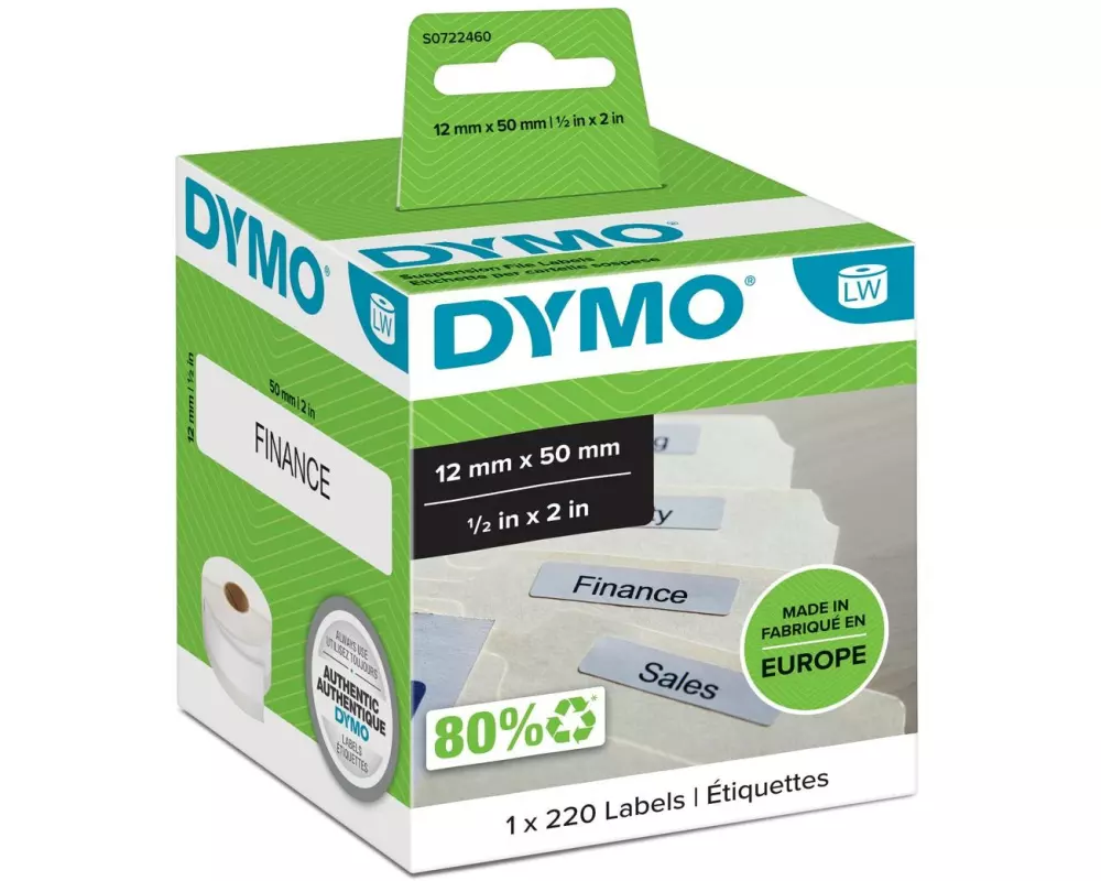 DYMO Etikettenrolle Thermo Direct 12 x 50 mm