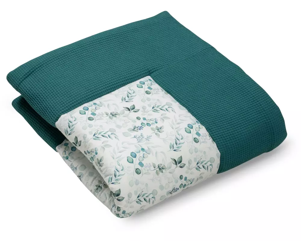 Ullenboom Krabbeldecke Eukalyptus Petrol 120 x 120 cm