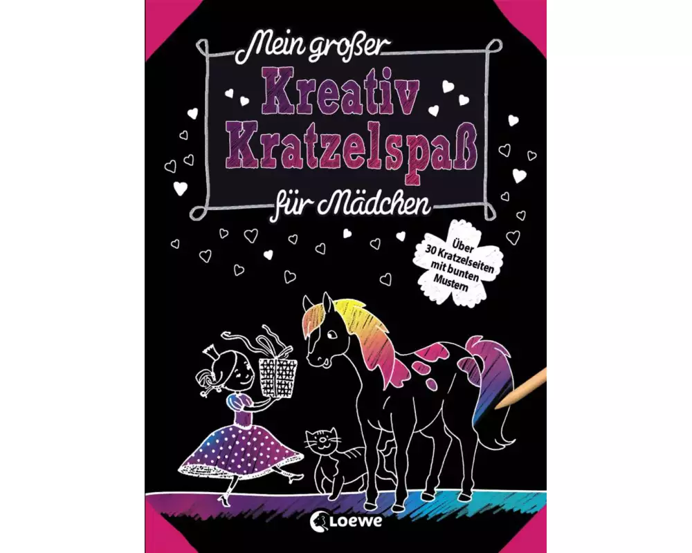 Mein großer Kreativ-Kratzelspaß: Für Mädchen
