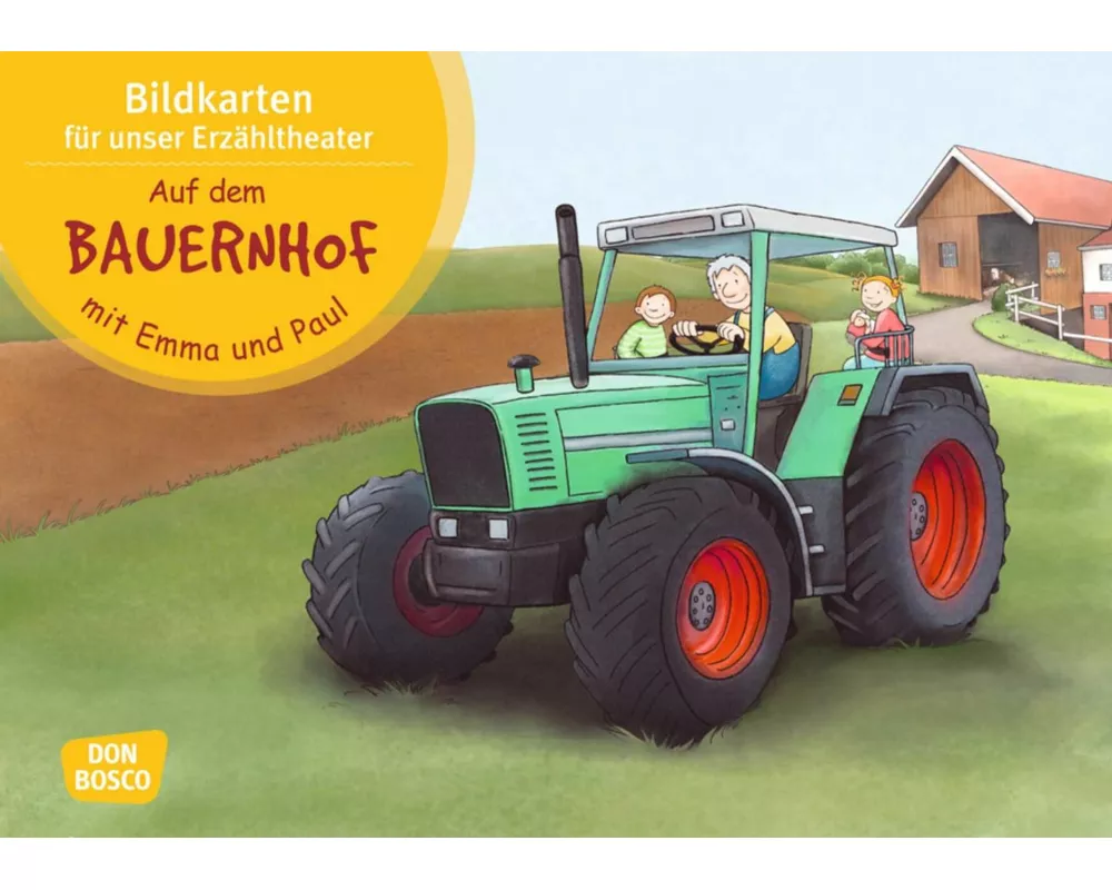 Auf dem Bauernhof mit Emma und Paul. Kamishibai Bildkartenset