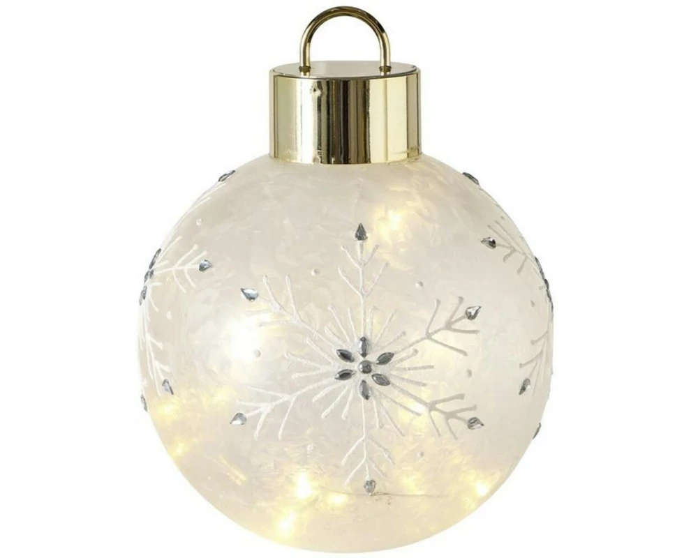 Boltze LED-Dekoaufsteller Iluma Gold/Weiss