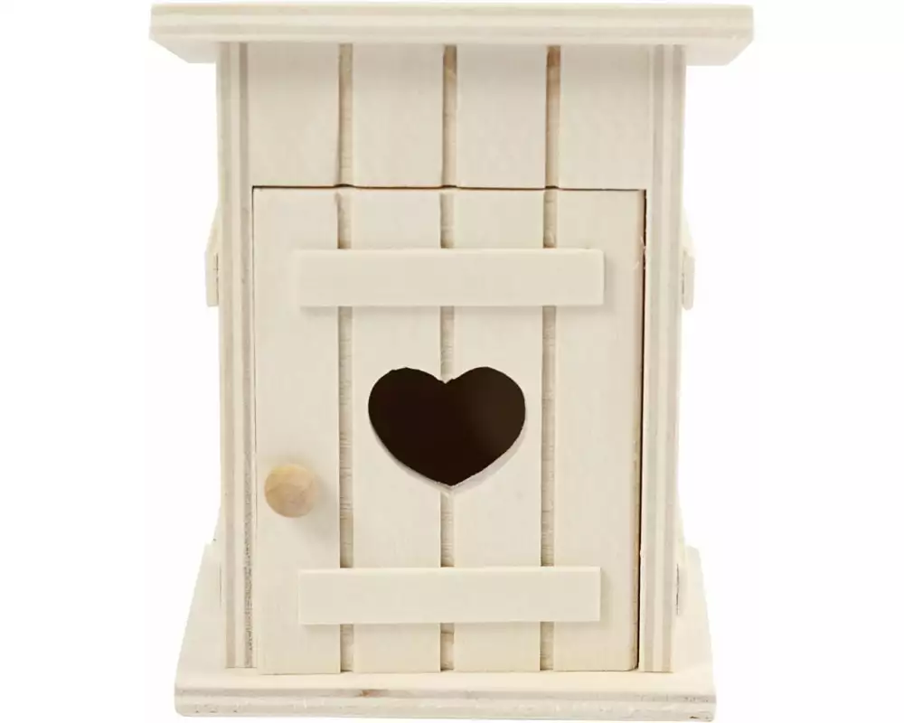 Creativ Company Mini-Möbel Toilettenhaus 8 x 6.5 cm 1 Stück