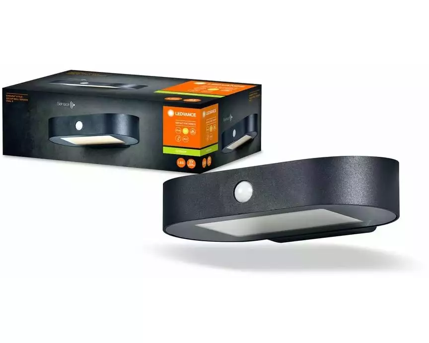 Ledvance Endura Style Solar Oval, 4W, 3000K, Schwarz