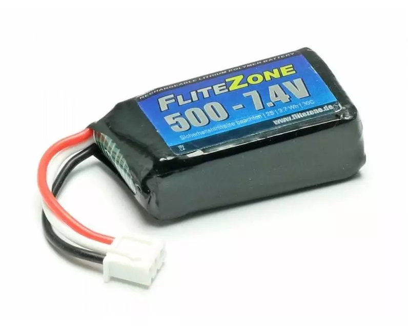 FliteZone RC-Akku LiPo 500 mAh 7.4 V 30C 120x
