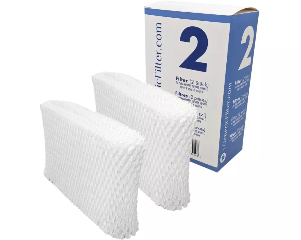 GenericFilter Filtermatte für Philips FY2401 2 Stück