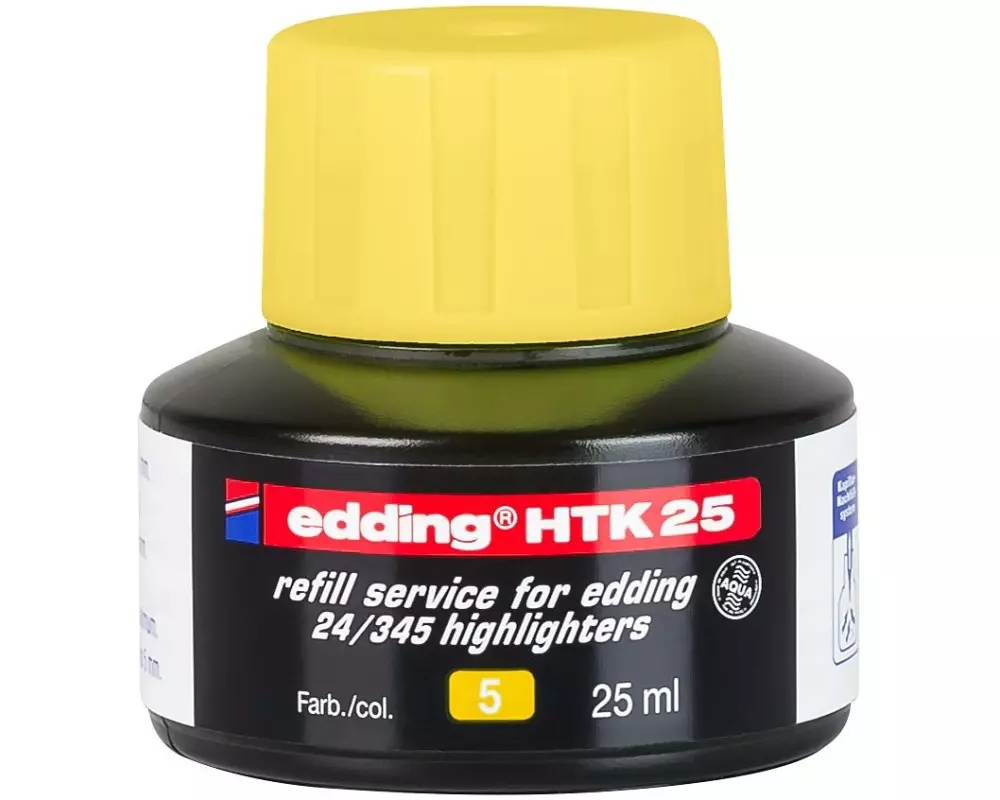 edding Nachfülltinte HTK25 25 ml, Gelb