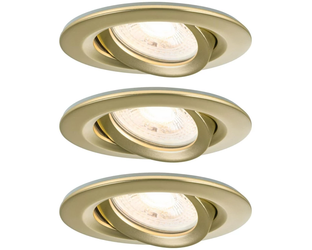 Paulmann Einbauleuchte Nova Plus 3-Set Gold