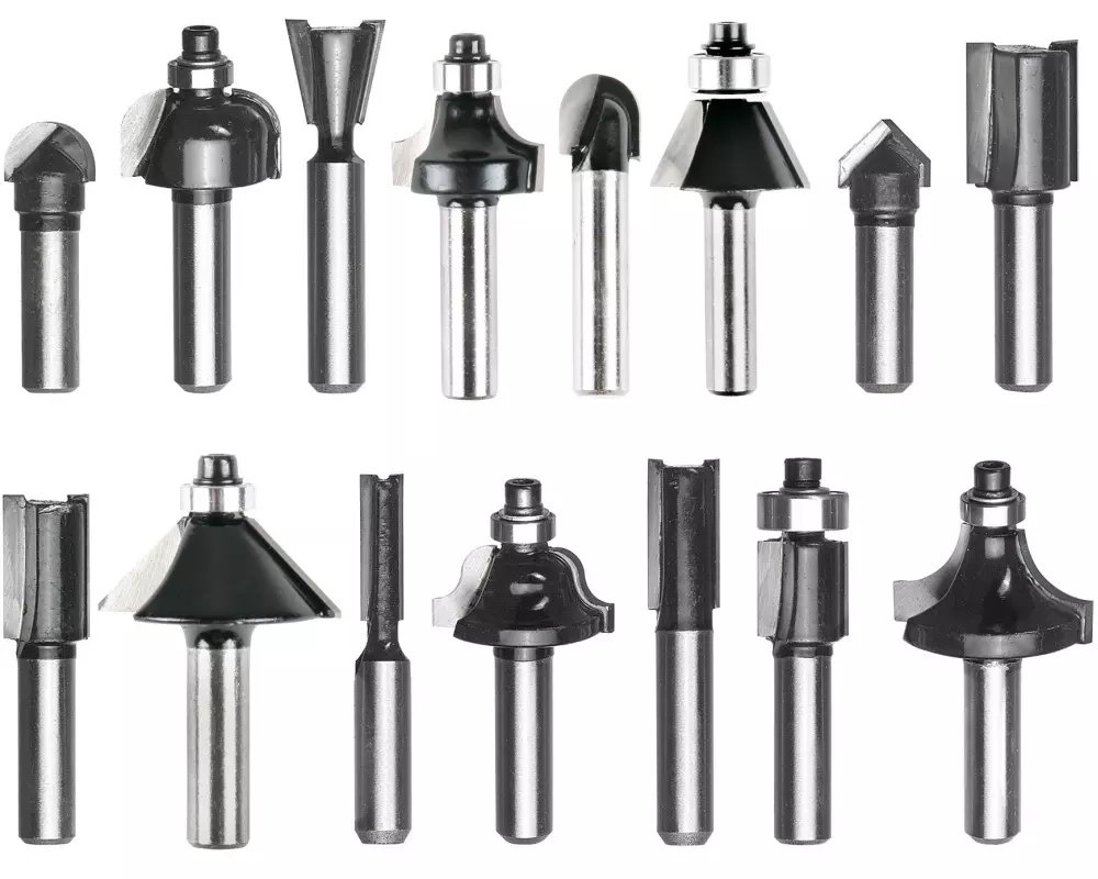 Einhell Fräserset Ø 8 mm 15-teilig