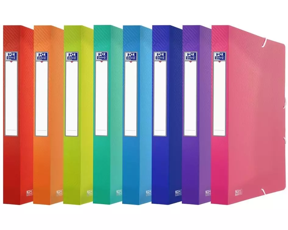 Oxford Gummibandmappe A4, assortiert