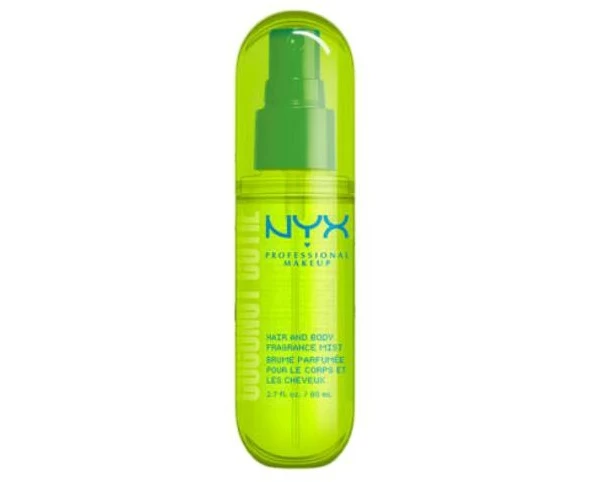 NYX Professional Makeup Hair & Body Mist Coconut Cutie, 80 ml