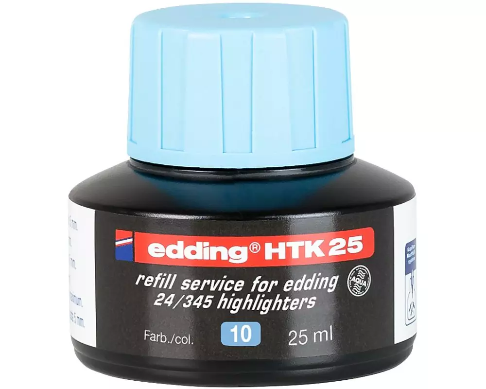 edding Nachfülltinte HTK25 25 ml, Hellblau