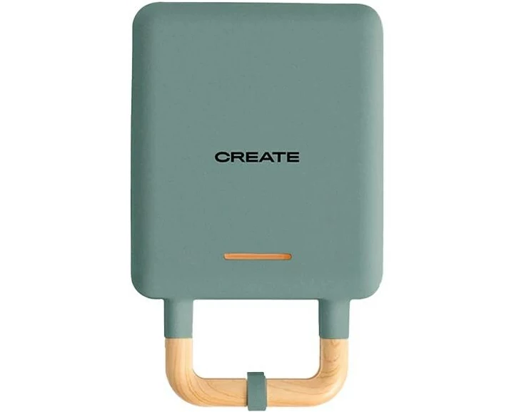 Create Waffeleisen Stone 2 in 1 Compact Salbeigrün