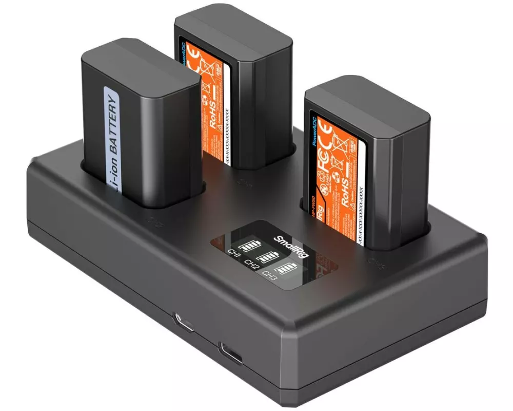 Smallrig Ladegerät NP-FW50 6019 Triple